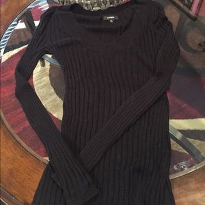 EXPRESS ribbed sweater BLACK
